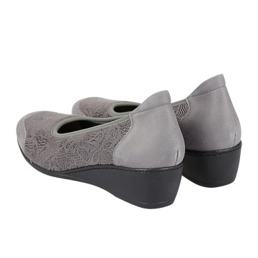 Półbuty damskie skórzane Axel 1753 popiel