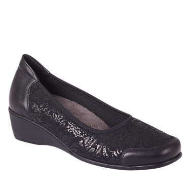 Półbuty damskie skórzane Axel 1753 czarne