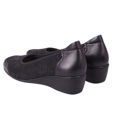Półbuty damskie skórzane Axel 1753 czarne