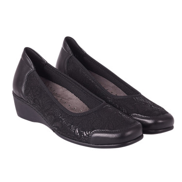 Półbuty damskie skórzane Axel 1753 czarne