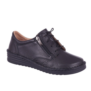 Półbuty skórzane damskie marki OST 075/M czarne