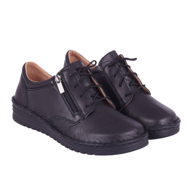 Półbuty skórzane damskie marki OST 075/M czarne