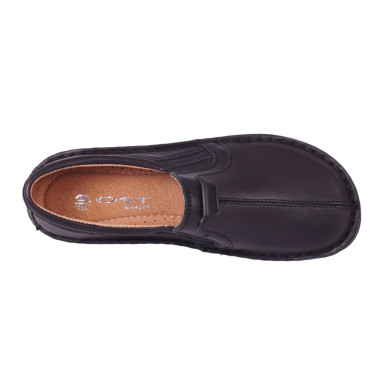 Półbuty damskie wsuwane skóra naturalna OST 079/M czarne