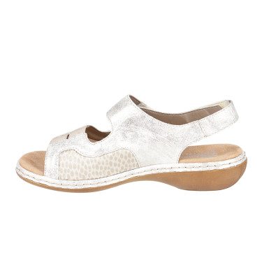 SANDAŁY DAMSKIE RIEKER 65989-90 beżowe