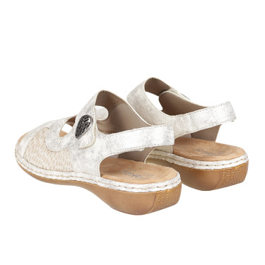 SANDAŁY DAMSKIE RIEKER 65989-90 beżowe