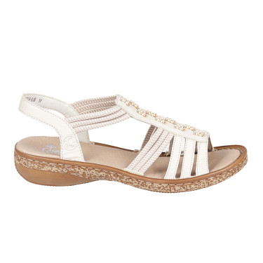 SANDAŁY DAMSKIE RIEKER 62855-60 beżowe