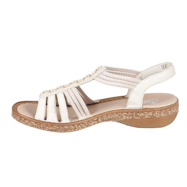 SANDAŁY DAMSKIE RIEKER 62855-60 beżowe