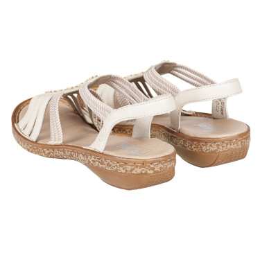 SANDAŁY DAMSKIE RIEKER 62855-60 beżowe