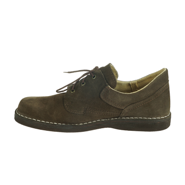 SKÓRZANE ZAMSZOWE PÓŁBUTY MĘSKIE BRĄZ