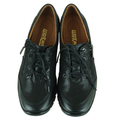 PÓŁBUTY DAMSKIE SKÓRZANE WIELBUT 198 CZARNE