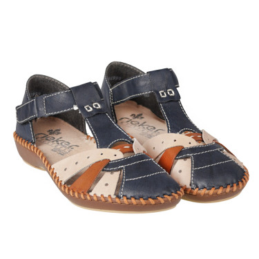 Sandały damskie Rieker M1655-14 granatowe