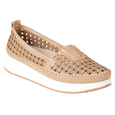 Półbuty damskie ażurowe T. Sokolski IZM VU85LAS BEIGE/Beżowe