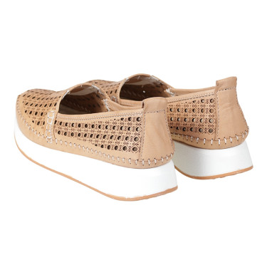 Półbuty damskie ażurowe T. Sokolski IZM VU85LAS BEIGE/Beżowe