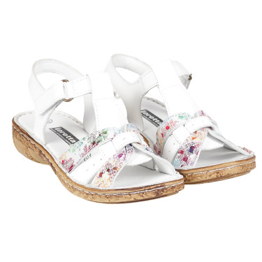 Sandały damskie Loretta LO6822-15 Biały+floral