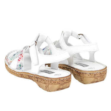 Sandały damskie Loretta LO6822-15 Biały+floral