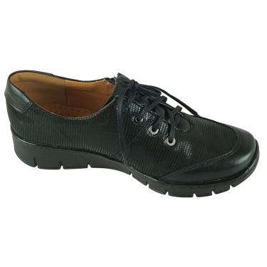 PÓŁBUTY DAMSKIE SKÓRZANE WIELBUT 198 CZARNE