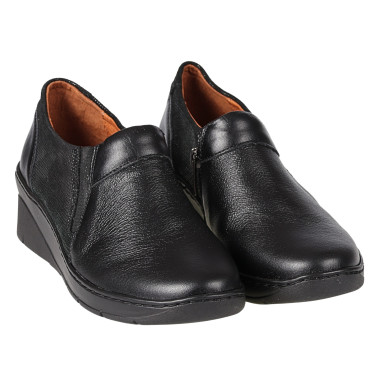 Półbuty damskie skórzane Dorian 724 czarne