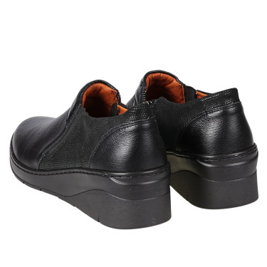 Półbuty damskie skórzane Dorian 724 czarne