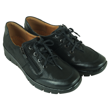 PÓŁBUTY DAMSKIE SKÓRZANE WIELBUT 198 CZARNE