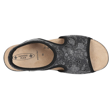 Komfortowe sandały Sanital Flex 8056.17 black