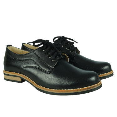 PÓŁBUTY DAMSKIE SKÓRZANE CZARNE WIELBUT 010