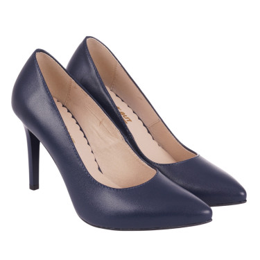 SZPILKI SKÓRZANE DAMSKIE  WIELBUT 012 GRANAT