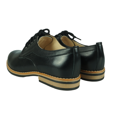 PÓŁBUTY DAMSKIE SKÓRZANE CZARNE WIELBUT 010