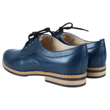 GRANATOWE PÓŁBUTY DAMSKIE WIELBUT 010