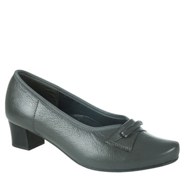 SZARE SKÓRZANE CZÓŁENKA DAMSKIE KOSTEX