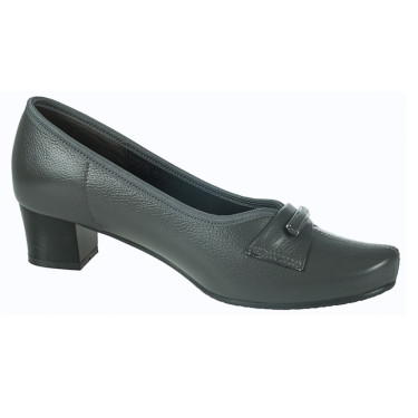 SZARE SKÓRZANE CZÓŁENKA DAMSKIE KOSTEX