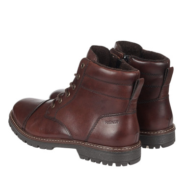 Trzewiki męskie za kostkę RIEKER F3604 brązowe