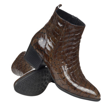 Botki damskie na obcasie T.Sokolski ARA 1055 khaki