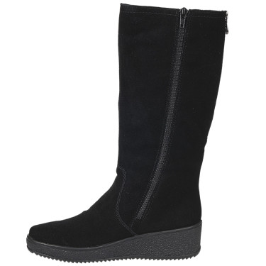 Kozaki damskie zamszowe Rieker Y4470-00 czarne