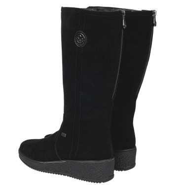 Kozaki damskie zamszowe Rieker Y4470-00 czarne