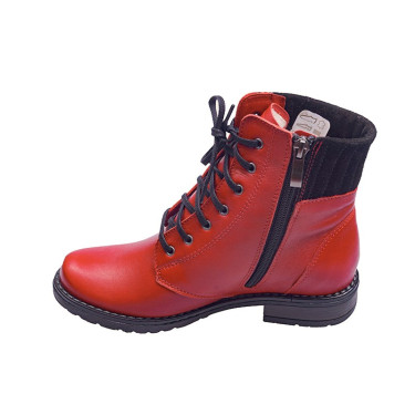 BOTKI DAMSKIE SKÓRZANE WIELBUT K 240 CZERWONE