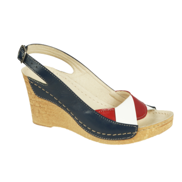 SANDAŁY SKÓRZANE DAMSKIE GRANAT WIELBUT 530