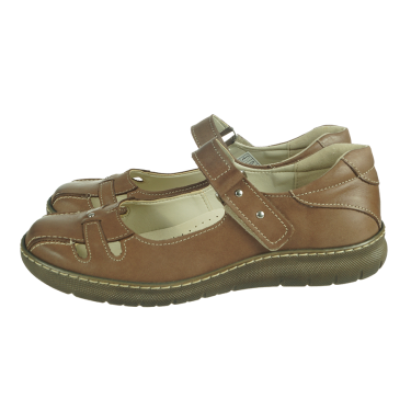 PÓŁBUTY DAMSKIE SKÓRZANE CAPUCINNO  ROBERT 447