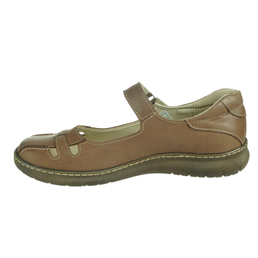 PÓŁBUTY DAMSKIE SKÓRZANE CAPUCINNO  ROBERT 447