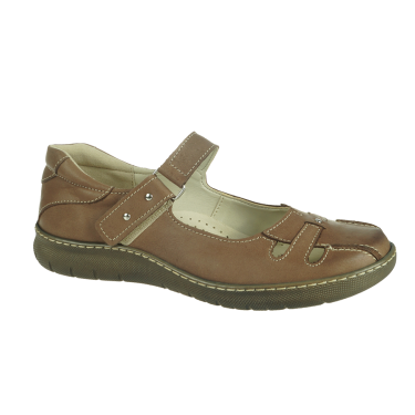 PÓŁBUTY DAMSKIE SKÓRZANE CAPUCINNO  ROBERT 447