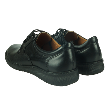 CZARNE SKÓRZANE PÓŁBUTY DAMSKIE WIELBUT 182