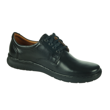 CZARNE SKÓRZANE PÓŁBUTY DAMSKIE WIELBUT 182