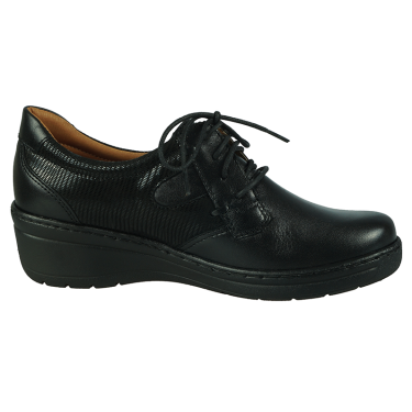 KOMFORTOWE PÓŁBUTY DAMSKIE CZARNE SKÓRA WIELBUT 192