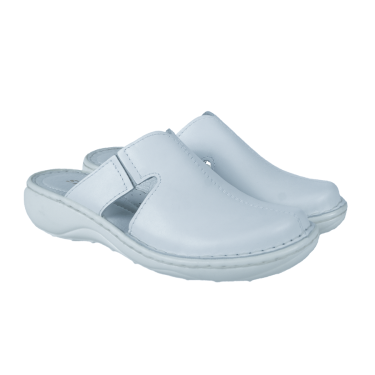 BIAŁE KLAPKI DAMSKIE SKÓRA STELLA 664