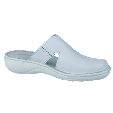 BIAŁE KLAPKI DAMSKIE SKÓRA STELLA 664