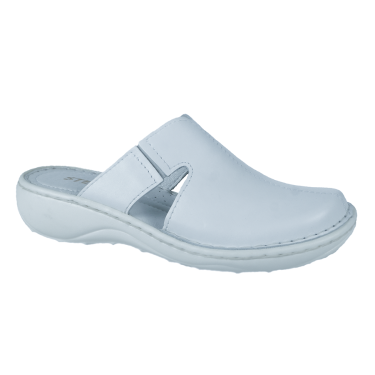 BIAŁE KLAPKI DAMSKIE SKÓRA STELLA 664