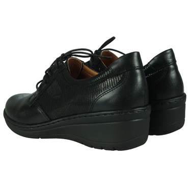 KOMFORTOWE PÓŁBUTY DAMSKIE CZARNE SKÓRA WIELBUT 192