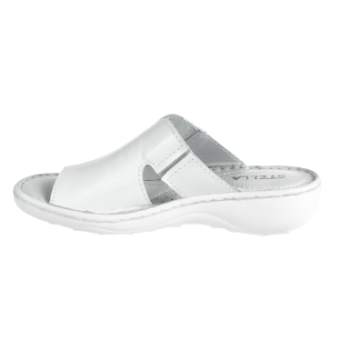 SKÓRZANE KLAPKI DAMSKIE BIAŁE STELLA 663