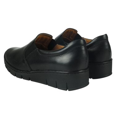 SKÓRZANE PÓŁBUTY DAMSKIE CZARNE WIELBUT 195