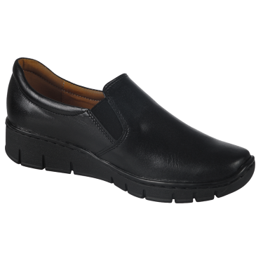 SKÓRZANE PÓŁBUTY DAMSKIE CZARNE WIELBUT 195