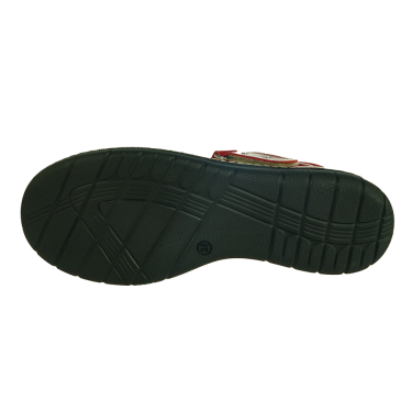 PÓŁBUTY DAMSKIE SKÓRA CZERWONE